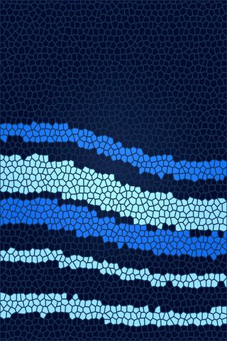 Ocean Waves in Bluemosaic