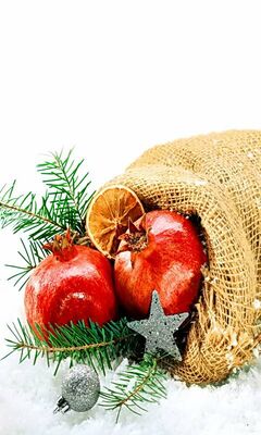 Christmas Fruits Wallpaper - Download to your mobile from PHONEKY