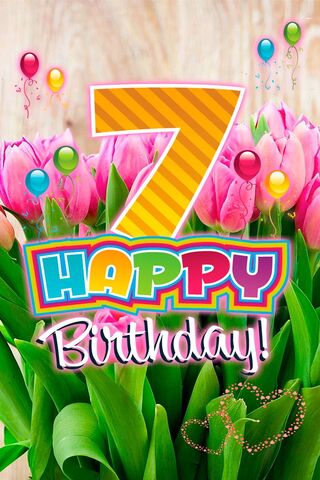 Sept Joyeux Anniversaire Fond D Ecran Telecharger Sur Votre Mobile Depuis Phoneky
