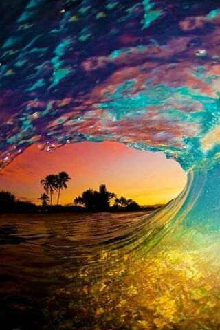 Colorful Waves of Serenity 🌊🌈