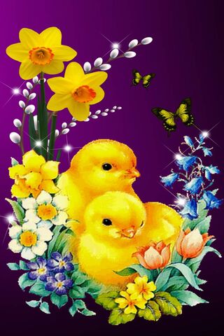 Springtime Joy: Chicks and Blooms 🌼🐥