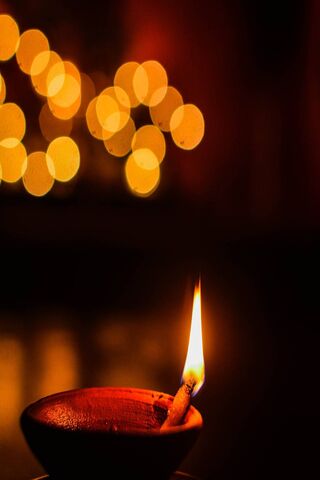 Diwali Night Lamp Wallpaper - Download to your mobile from PHONEKY