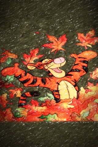 Fall Leaves Tigger