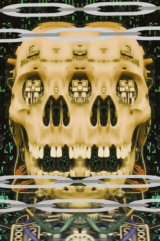 Alien Cyber Skull