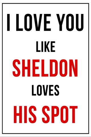 Sheldon’s Spot of Love ❤️