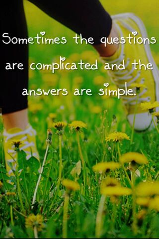 Answers Are Simple