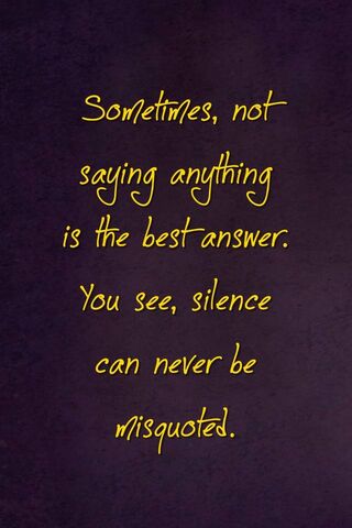 The Power of Silence 🤫✨