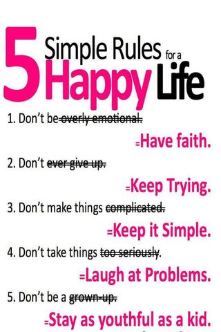 Happy Life Rules