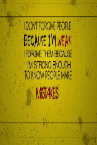 Strength in Forgiveness..