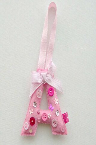 Adorable Pink Letter A:..