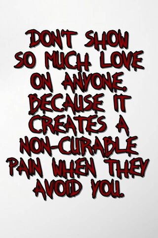 The Pain of Avoidance