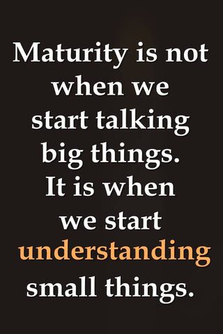 Maturity