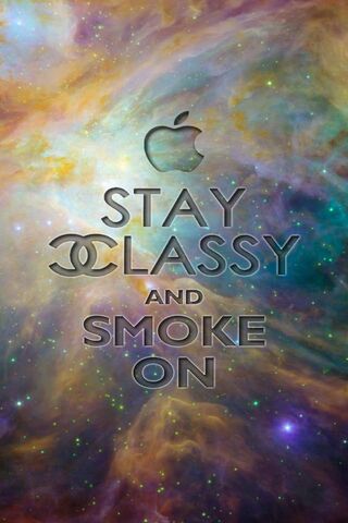 Cosmic Elegance: Stay Classy and Smoke On 🌌✨
