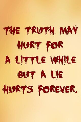 The Pain of Truth vs. Lies
