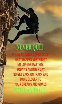 Never Quit Wallpaper - Download to your mobile from PHONEKY