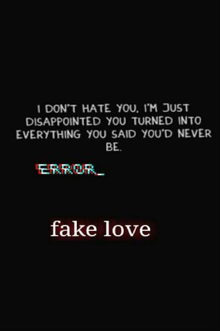 Fake Love Problems