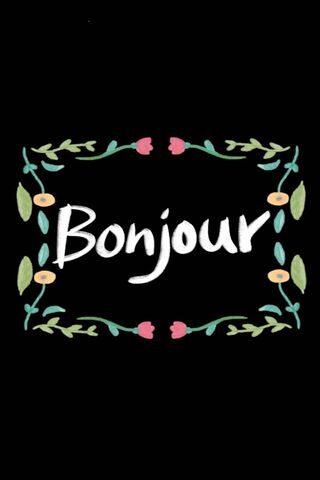 A Floral Greeting: Bonjour!