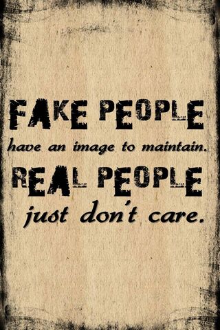 Fake and Real