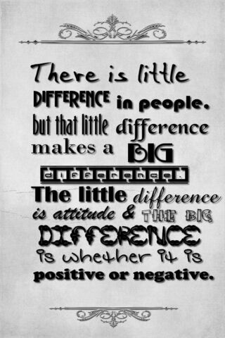 The Power of Little Differences