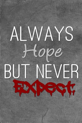 Hope vs. Expectation: A Thoughtful Reminder