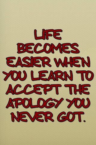 Embracing Unspoken Apologies
