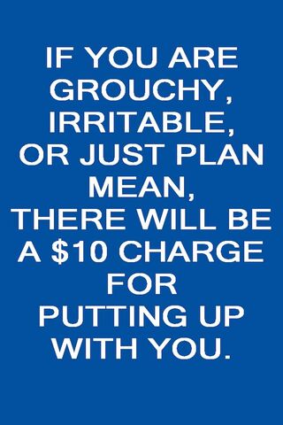 Grouchy Fees: A Playful Reminder