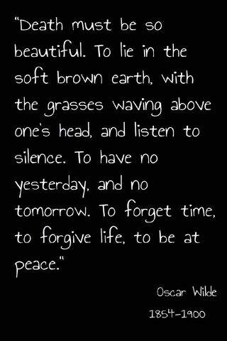 The Beauty of Silence: Oscar Wilde's Reflection on Life