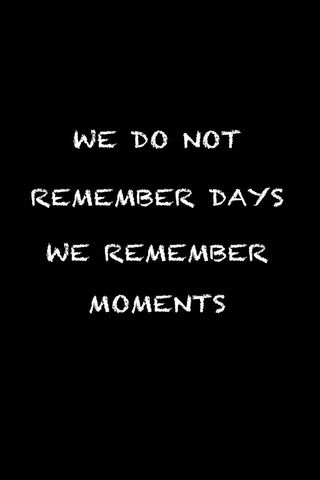 Moments Over Days: A Reflection