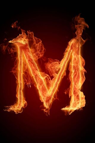 Burning Letter M