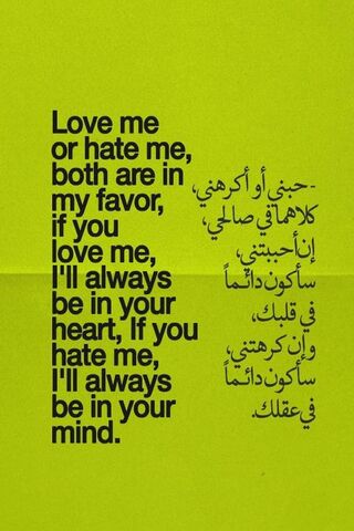 Love Me Or Hate Me