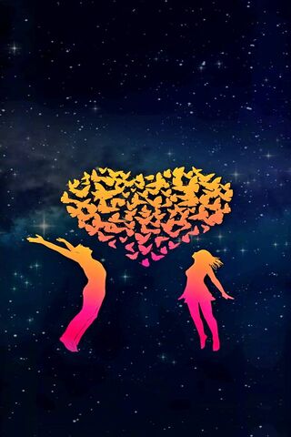 Dancing Hearts in a Butterfly Dream 🌌🦋