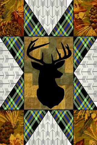 Rustic Elegance: The Deer Head Quilt