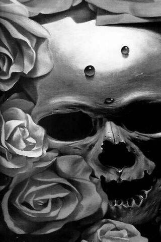 Eternal Beauty: The Dance of Roses and Skulls 🌹💀