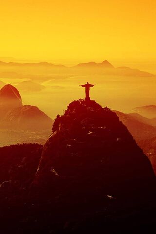 Sunset Serenity: Christ the Redeemer