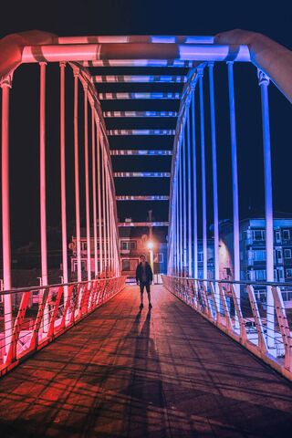 Neon Dreams: A Stroll Under the Stars 🌌✨