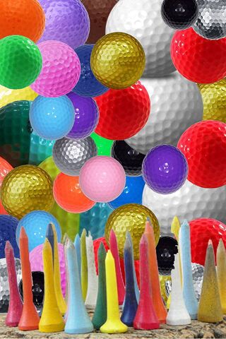 Golf Balls and Tees Wallpaper - Download to your mobile from PHONEKY