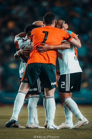 Unity in Victory: River Plate's Team Spirit ⚽❤️
