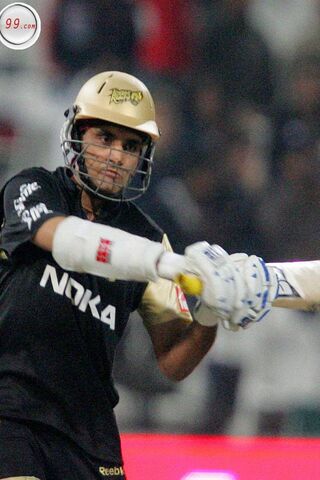 Master of the Bat: Sourav Ganguly in Action! 🏏