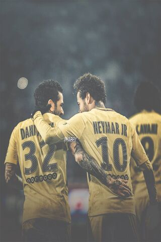 Dynamic Duo: Neymar and Alves in Action ⚽✨