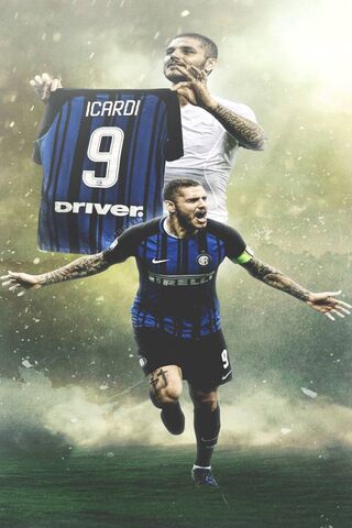 Download wallpapers Mauro Icardi 4k Internazionale FC goal football  stars argentine footballers Icardi 4k blue background Serie A Icardi  football soccer Italy neon lights Inter Milan FC for desktop with  resolution 3840x2400