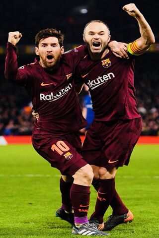 Celebration of Legends: Messi and Iniesta's Epic Moment 🎉⚽