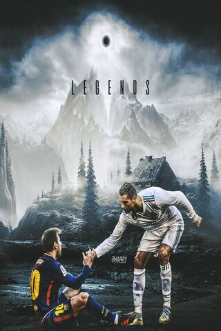 Ronaldo Messi Wallpaper - Download to your mobile from PHONEKY