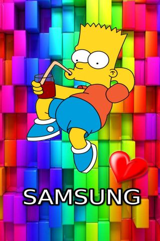 Bart's Colorful Samsung Adventure! 🎉