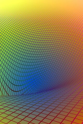 Vibrant 3D Grid: A Digital Playground