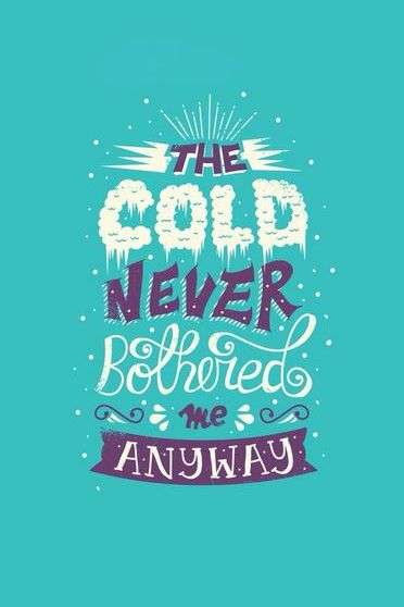 The Cold Never Bother Me Anyway