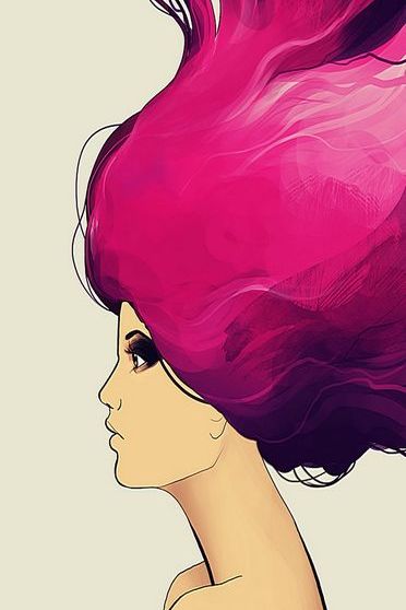 Różowe włosy