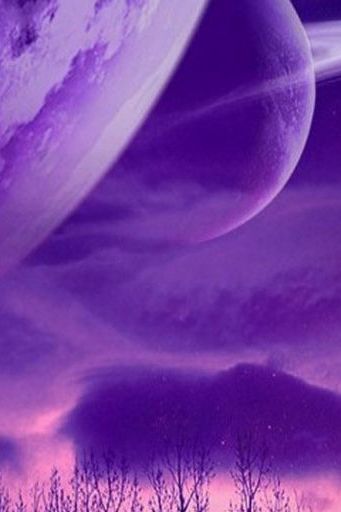 Purple Planets In The Sky