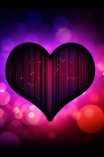 Темно-фіолетова серцева кохання