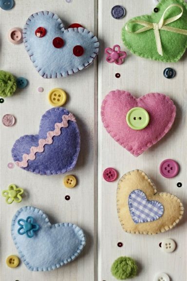Textile Hearts