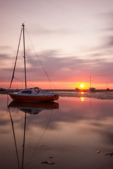Boat-At-Sunset